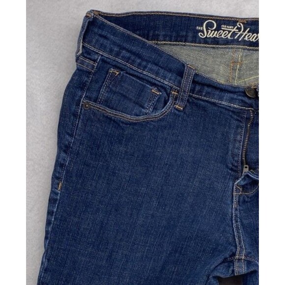 Old Navy The Sweetheart Jeans Women's 12L Dark Wash Straight Leg Denim - Picture 2 of 11